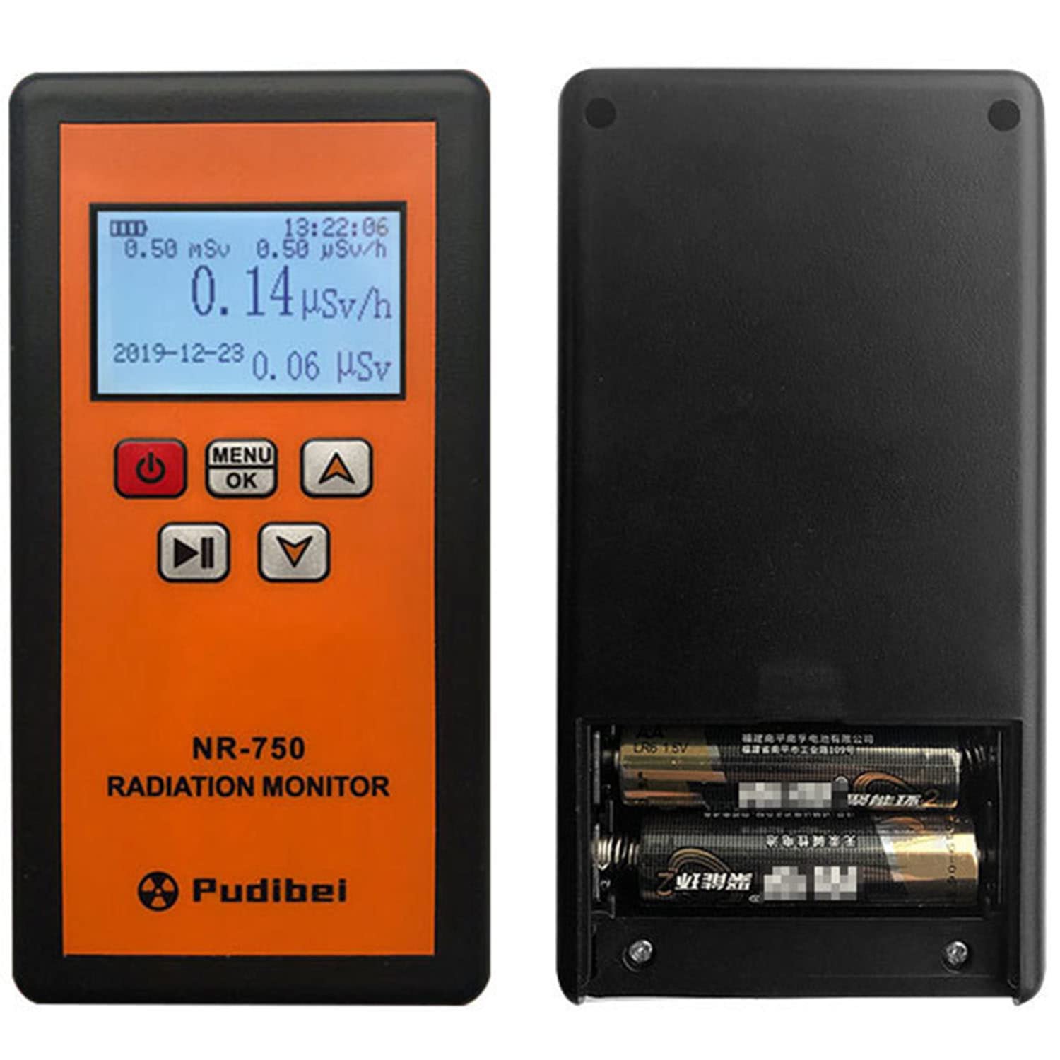Handheld Nuclear Radiation Meter, Professional Geiger Counter Portable Dosimeter, Multifunctional Radioactive Detector for Electromagnetic Radiation, Y X Ray Tester