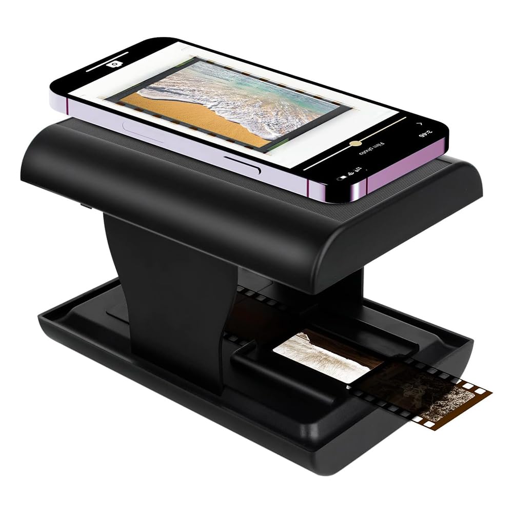 Kodak Mobiele filmscanner – Leuke nieuwigheidsscanner waarmee u oude 35 mm folies en dia's kunt scannen en afspelen met uw smartphonecamera
