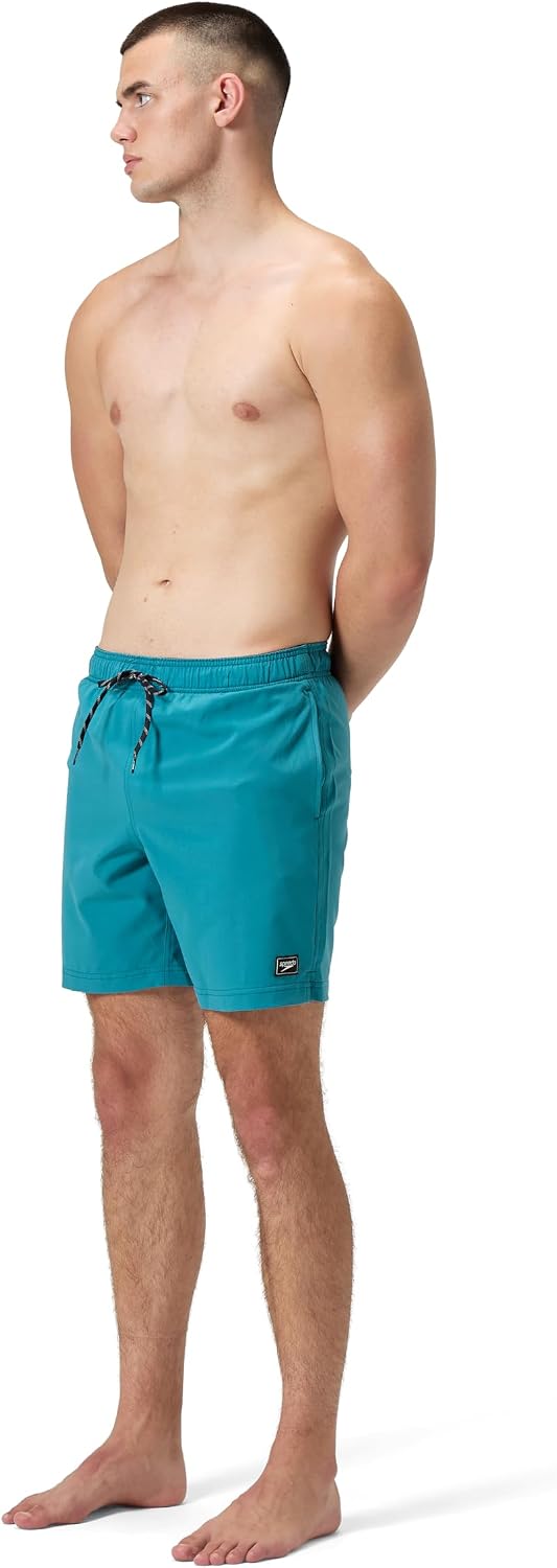 Speedo Men's Swim Trunk Mid Length Essentials Solid