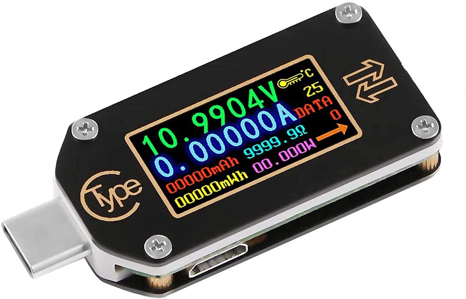 REES52 USB Power Meter, TC66 USB Tester Type C USB Voltage Meter and Current Tester, 0.96 Inch IPS Color LCD Display Power Tester Multimeter PD Ammeter Voltmeter QC 2.0 3.0 (B09CN1FDVN) Amazon Price History, Amazon Price Tracker