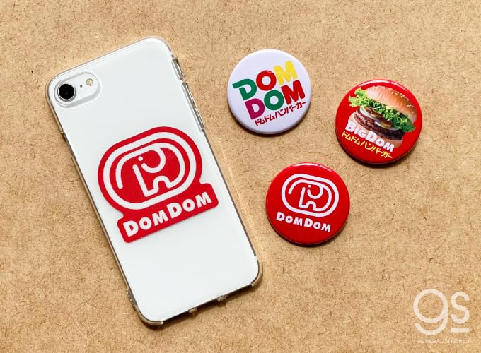 Amazon.co.jp: 【全3種セット】 ドムドムハンバーガー 44mm缶バッジ