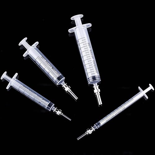 Vista 4 de Paquete de 20 jeringas de plástico con medición, adecuadas para medir, dispensar agua, rellenar 0.03, 0.1, 0.17, 0.34 onzas líquidas