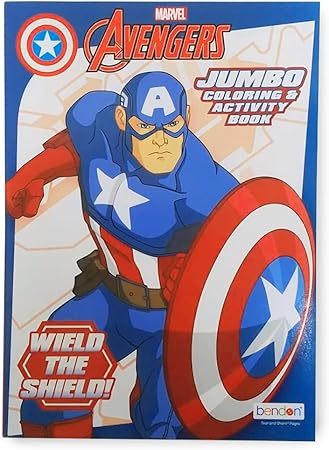 Amazon アベンジャーズ ぬりえ カラーリングブック キャプテンアメリカ 塗り絵 アクティビティ 英語 ぬりえ おもちゃ