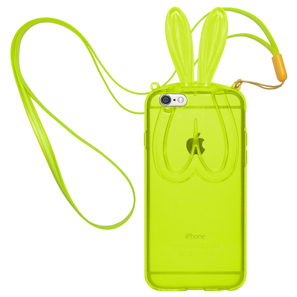 携帯アクセサリー iPhoneX256GB Amazon.com: AMZER Slim TPU Rabbit Ears Case with Wristlet Lanyard