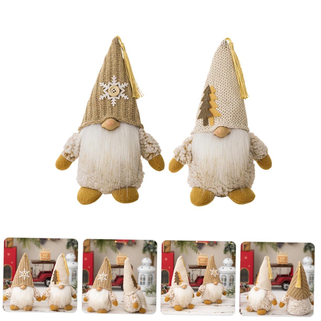 PRETYZOOM 4stücke Weihnachtsgnome Tischdekoration Niedliche GNOME Für Festliche Raumdekoration Für Zuhause Büro Oder Feiern Bringt Wärme Und Ihre Weihnachtszeit