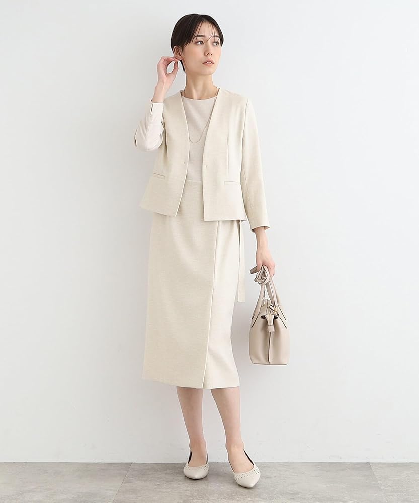 Amazon.co.jp: [インディヴィ] ミドルワンピース 【洗える/UVケア