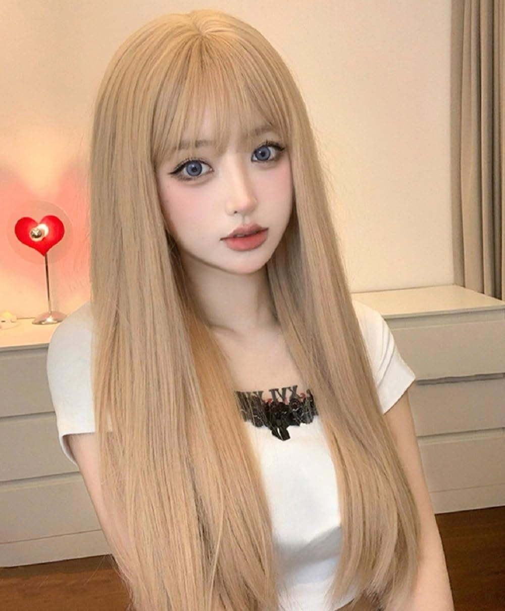 Amazon.co.jp: Sizuuenn 女性用 レディースフルウィッグ ロング