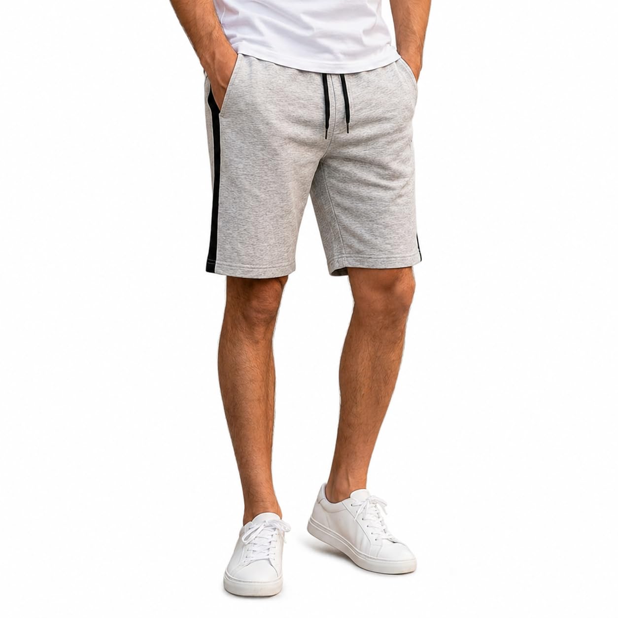 krescent Men Cotton Hosiery Shorts | Soft & Breathable Fabric | Elastic Waist with Drawstring | 2 Side Pockets, Casual & Lounge Shorts for Men-picture-45
