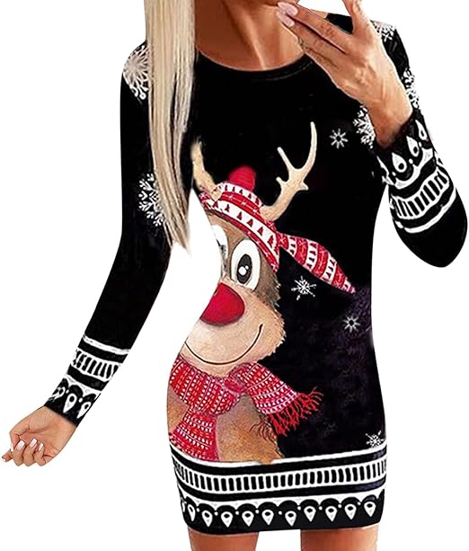 christmas jumper dress amazon