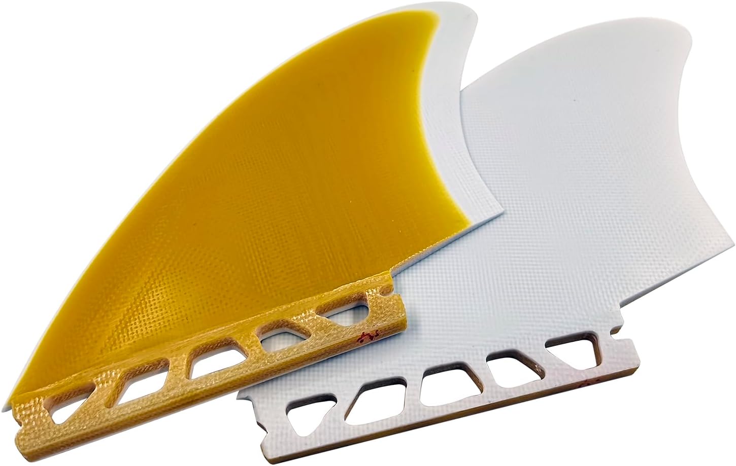 Surfboard Twin Keel fin Set Single Tab/Double Tabs 2 -Solid Fiberglass Flex for Lightweight Durability & Top Surfing Performance