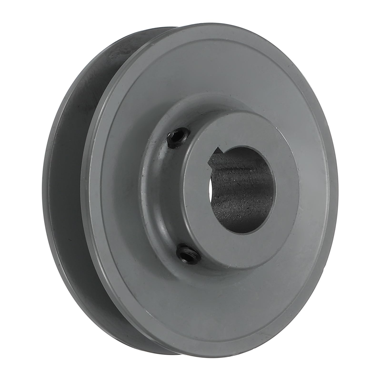 uxcell BK40-1 Poulie à courroie trapézoïdale 2,5 cm Alésage 3,95 po OD Poulie à rainure unique en fonte Section ceinture pour ceinture 3L ou B