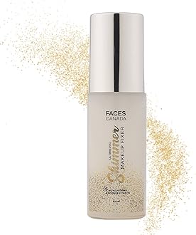 FACES CANADA Ultime Pro Shimmer Makeup Fixer, 100ml | Long Lasting Makeup Setting Spray | Keeps Makeup Intact | Glamourous Shimmer Finish | Hydrates, Soothes & Refreshes Skin | Alcohol Free