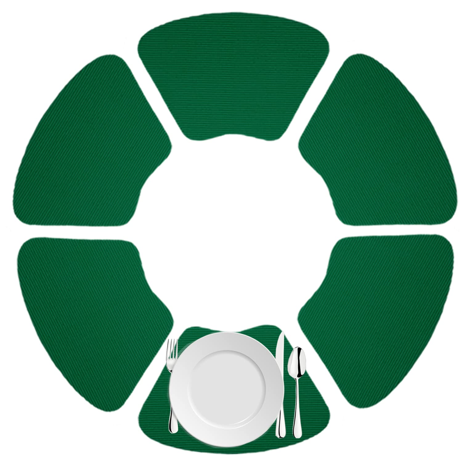 Kraftware Wedge Placemats For Round Outdoor Tables