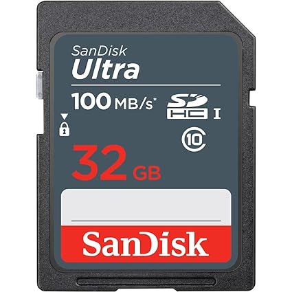 SanDisk 32Gb Ultra 100Mbs Sdhc Memory Card