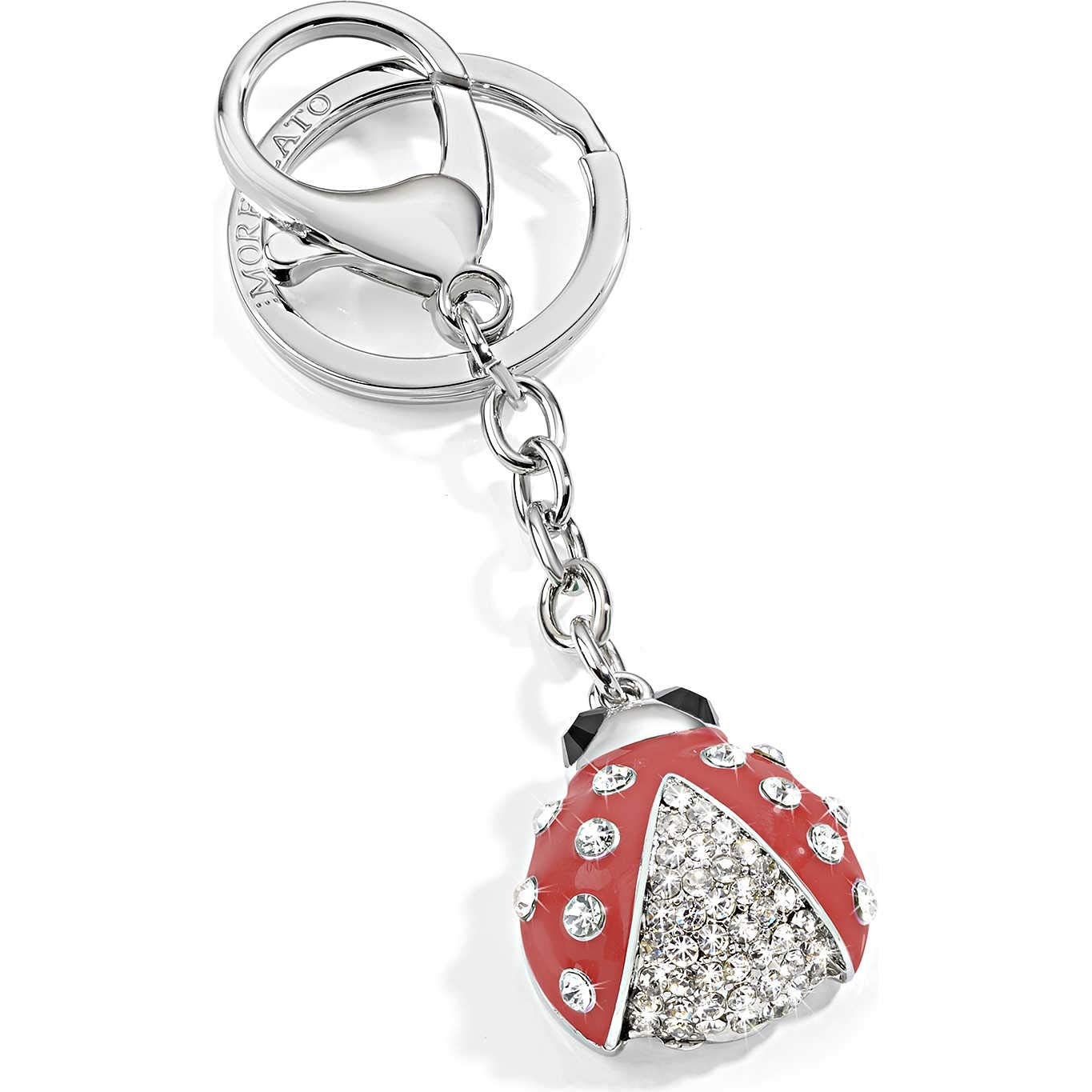 Portachiavi Donna, Collezione Magic, in Acciaio, Cristalli e Smalto - SD0328