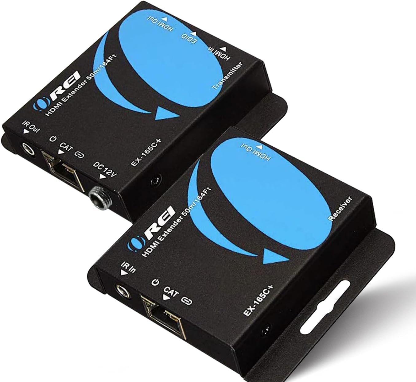 OREI HDMI over Ethernet Extender Over CAT5/CAT6, with IR Upto 164 Feet - Loop Out - Full 1080P @ 60hz Pover Over Cable Full HD Signal Distribution