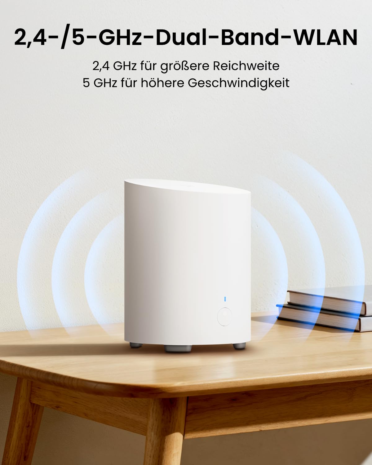 Reolink Home Hub Mini – Das All-in-One-Sicherheitszentrum mit lokalem Speicher, 2,4/5 GHz Dual-Band WLAN, AES-128 Bank-Level-Verschlüsselung, Fernzugriff und Smart Playback
