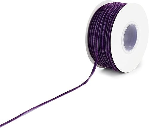 Miniatura 9 de Cinta de terciopelo morado de 18 de pulgada, cinta fina de Halloween, cinta de terciopelo vintage, cinta morada estrecha de 18 pulgadas para
