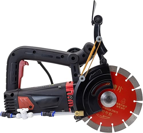 Miniatura 8 de 8'' Electric Concrete Saw 4800W Wall Chaser Concrete Cutter for Brick, Concrete Wall, Granite, Marble, Tile with 8" Saw Blade, Water Pump, Water Hose