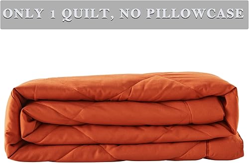 Miniatura 8 de SunStyle Home Cubrecamas tamaño queen, ligero, reversible, para todas las estaciones, manta de verano acolchada, suave y acogedora, de plumas