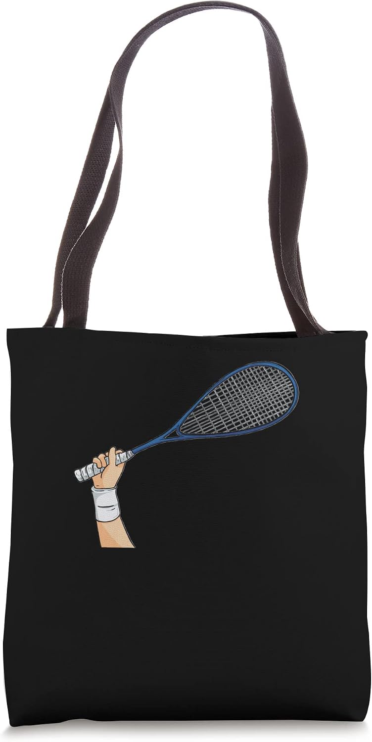 Squash - Indoor Sport Racket Squash Tote Bag