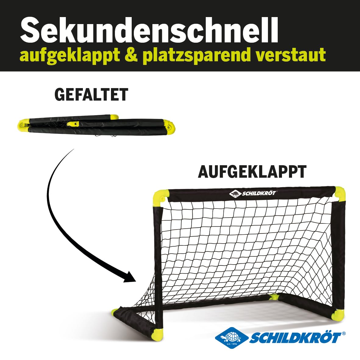 Schildkröt - Funsport Folding Soccer Goal (1Tor klappbar, Keine Farbe