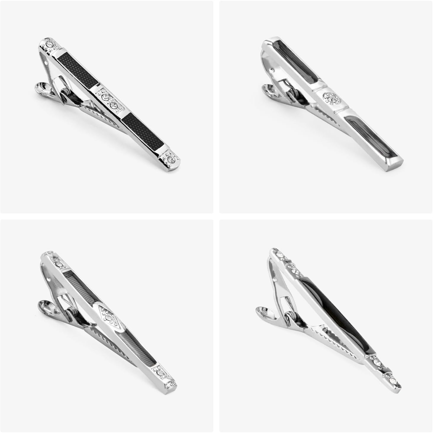 Men's Business Tie Clip Set Enamel Tie Clip French Diamond Tie Clip
