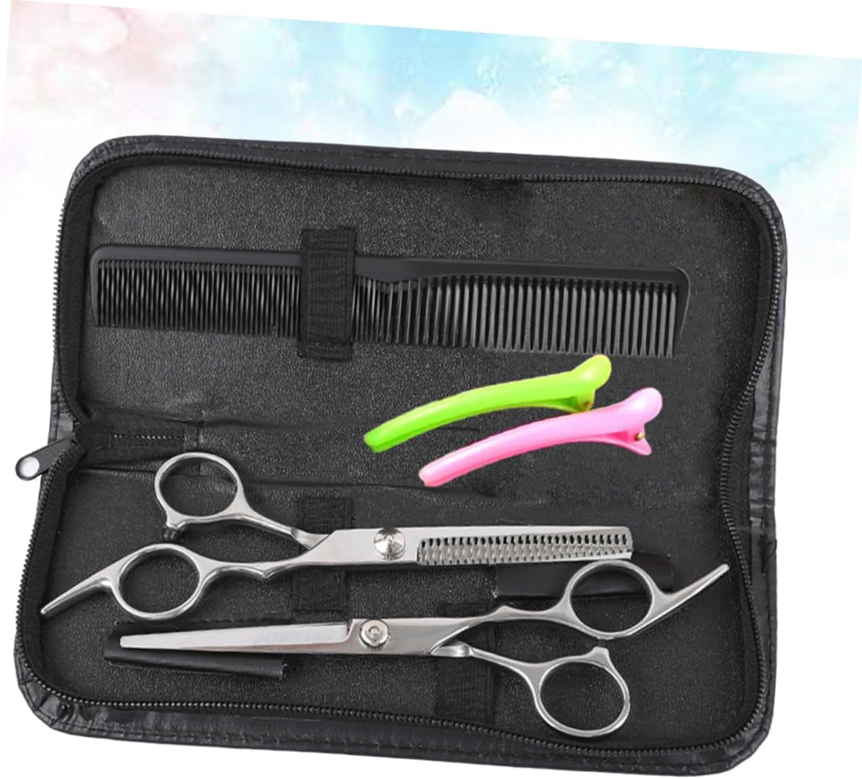 Ipetboom Hair Cutting Scissors Kit Barber Scissor Set Professional Hairdressing Shears Hair Styling Tools Set Cutting Kits Scissors