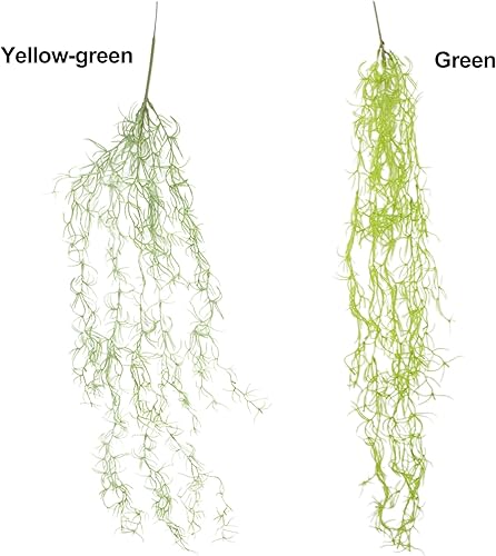 Miniatura 7 de 3 paquetes de musgo vegetal artificial para plantas en maceta, guirnalda realista de musgo español de imitación de musgo español, vid artificial,