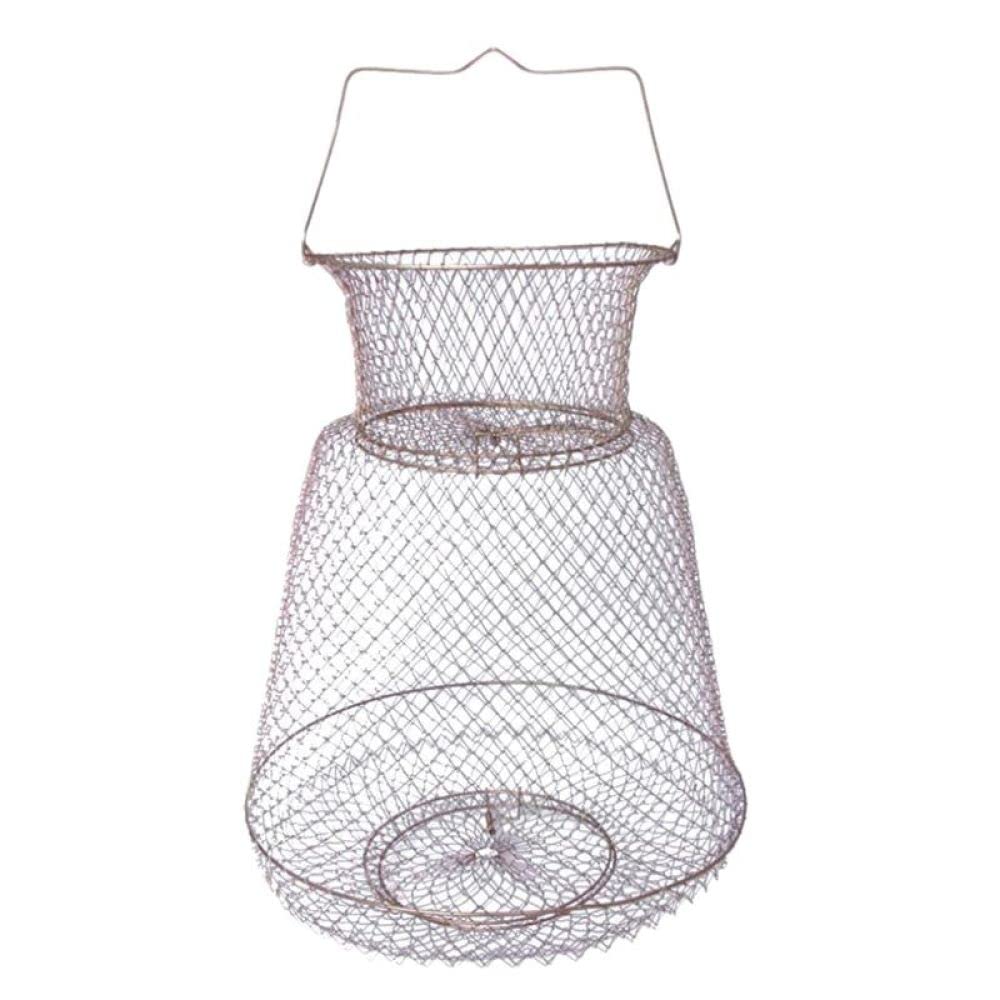 Panier de pêche pliable avec poignée en fil d'acie... – Grandado
