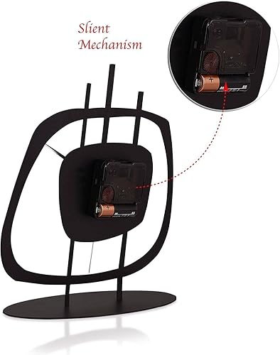 Miniatura 3 de Reloj de mesa para sala de estar, oficina, mesita de noche, cocina, reloj de escritorio analógico con estante de noche silencioso con tamaño de 8 x