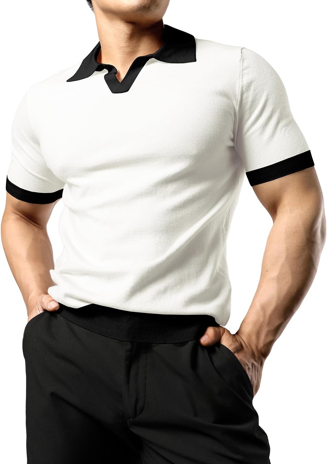 JOGAL Hauts Musculaires à Manches Courtes En Résille Pour Homme