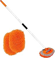 Vista 8 de Cepillo de lavado de automóvil de 62 pulgadas con mango largo y cepillo de lavado de autos, kit de cepillo de limpieza de microfibra para automóvil