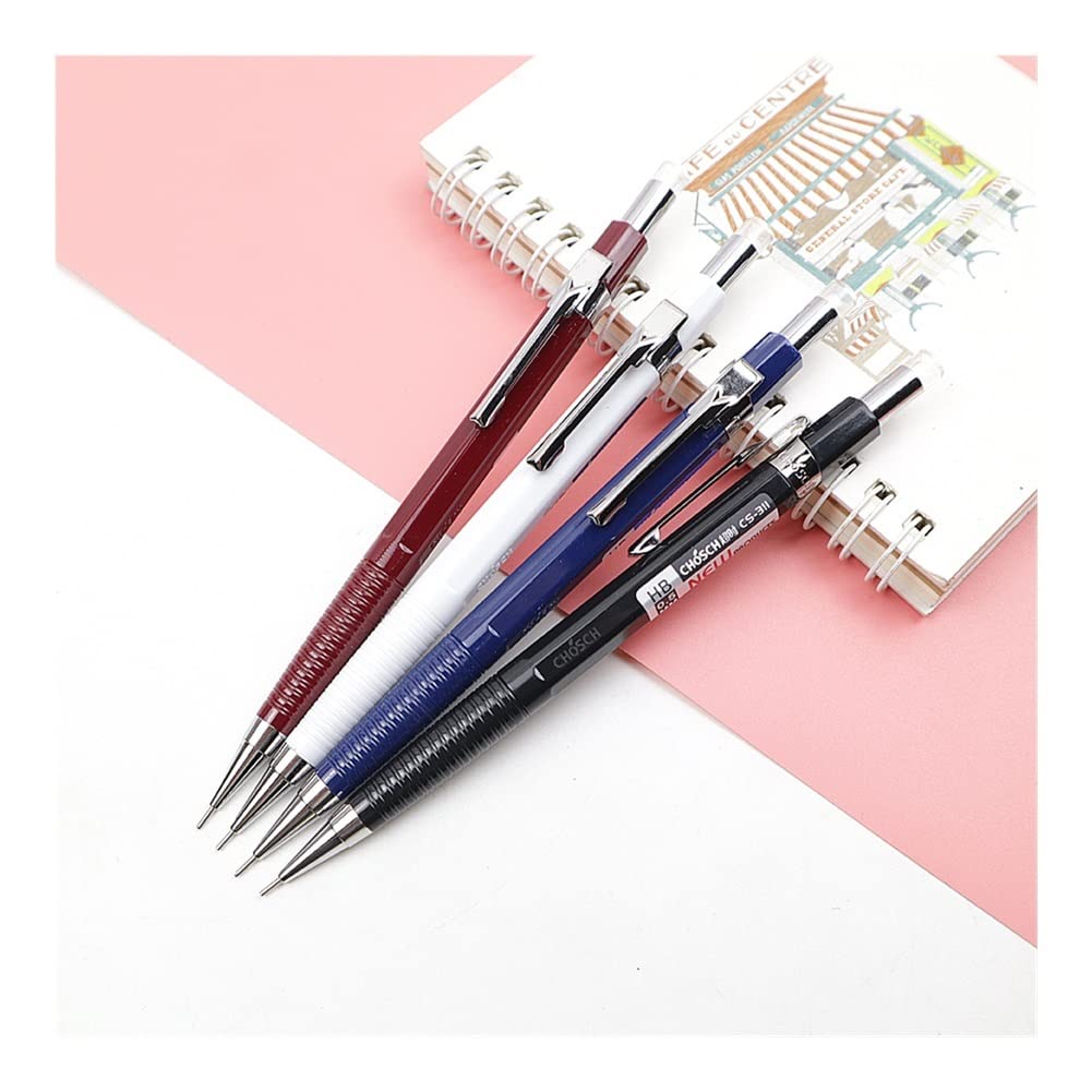 3er-Pack Druckbleistift und Gelstift 2 in 1, 0,5 mm, für Schüler, Zeichnen, Bürobedarf (3 Stück) (3 Stück)