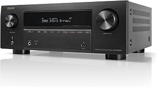 Denon AVR-X3800H 9.4-Ch 8K AV Receiver: 105W x9, Dolby Atmos DTS:X, HEOS Streaming, HDMI 2.1