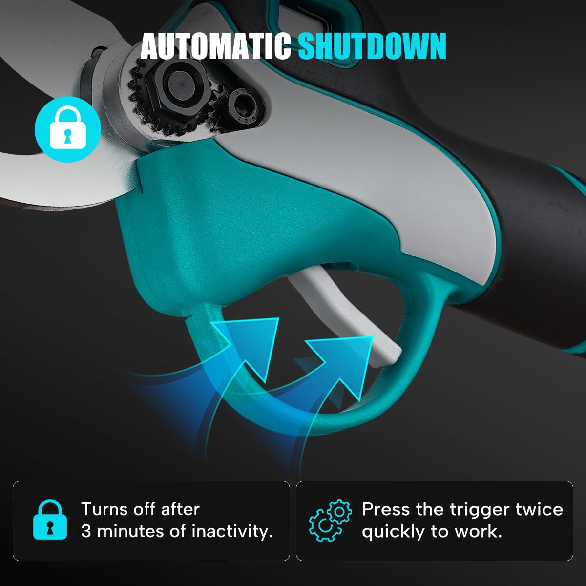 ANANCYI Elektrische Gartenschere Drahtlose 18V Schnittmaschine 30mm Zum Beschneiden Von Bäumen und Sträuchern Sowie Obstbäumen, For Makita BL-Batterie