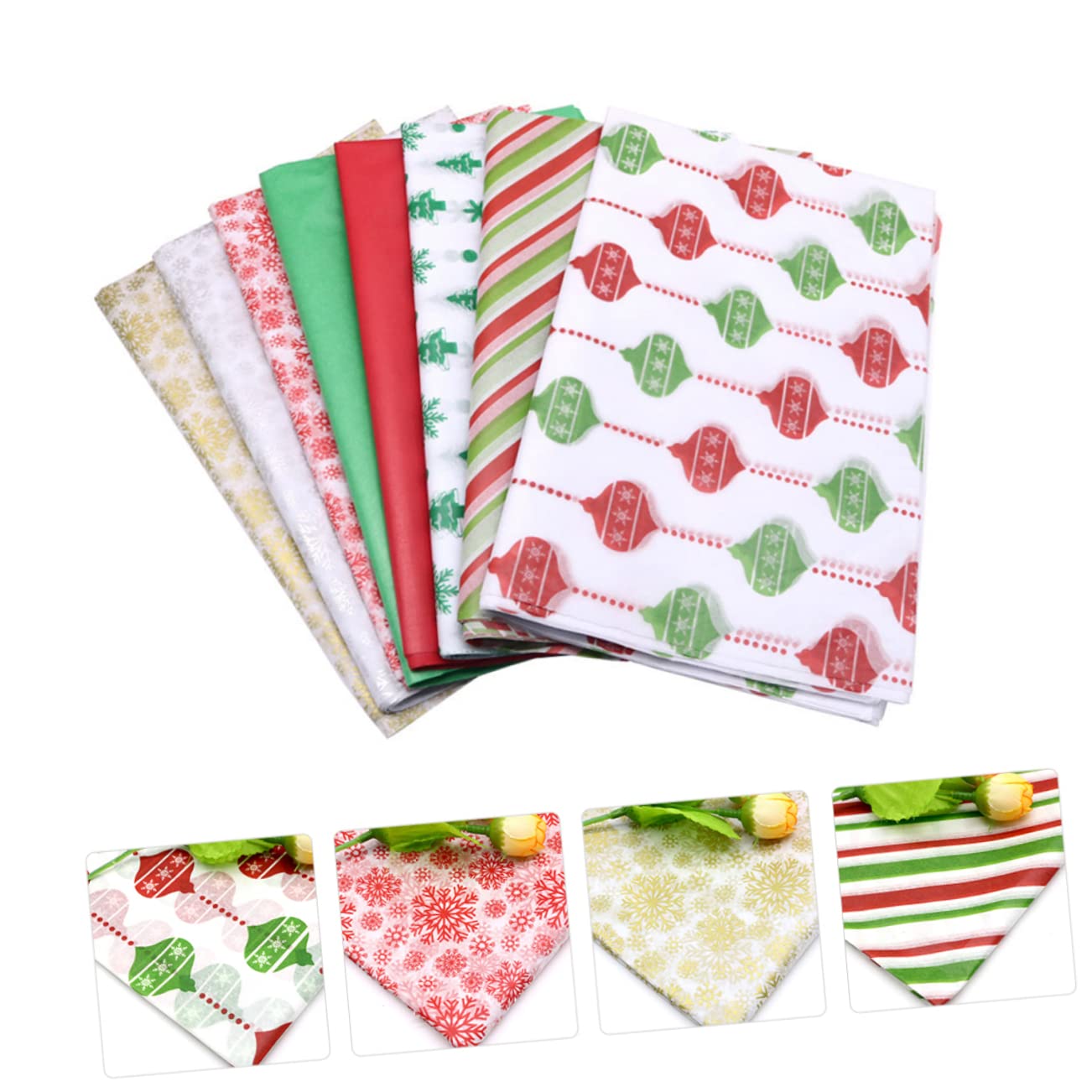 FRCOLOR 150 pièces de papier pour poire de Noël, cadeau de fleurs, papier d'emballage, papier d'emballage cadeau pour Noël, papier Sydney x66