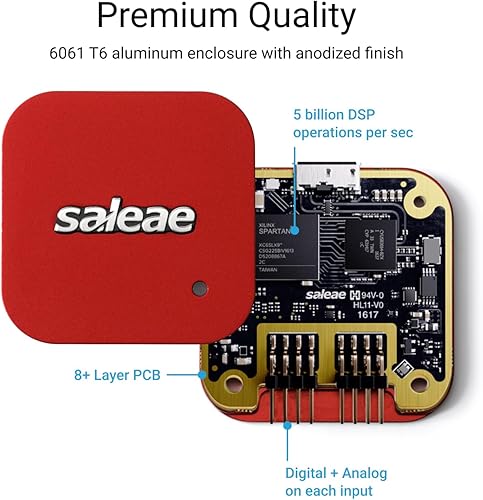 Miniatura 14 de Logic Pro 8 (negro) - Analizador lógico Saleae de 8 canales - Compatible con Windows, Mac o Linux - Fácil de usar, ultraportátil, ahorra tiempo