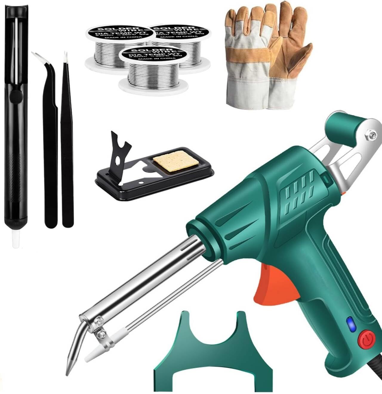 Laser Welder, Industrial Laser Welding Tool with Internal Heating, Portable Metal Laser Welding, Laser Welding Gun, Welding Machine (Green, External Heat)