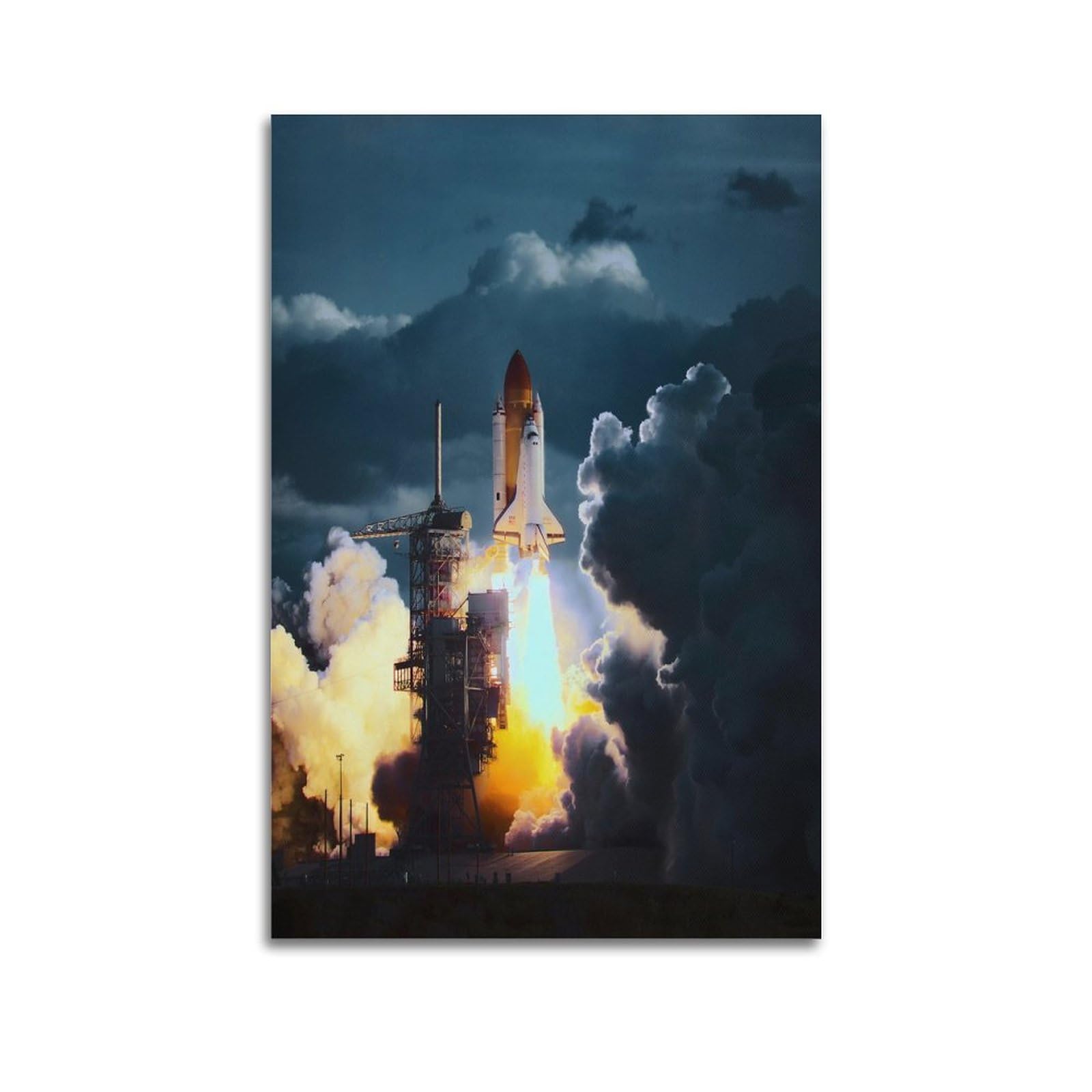 Amazon｜ロケット発射HDポスター ポスター装飾絵画キャンバス壁アート