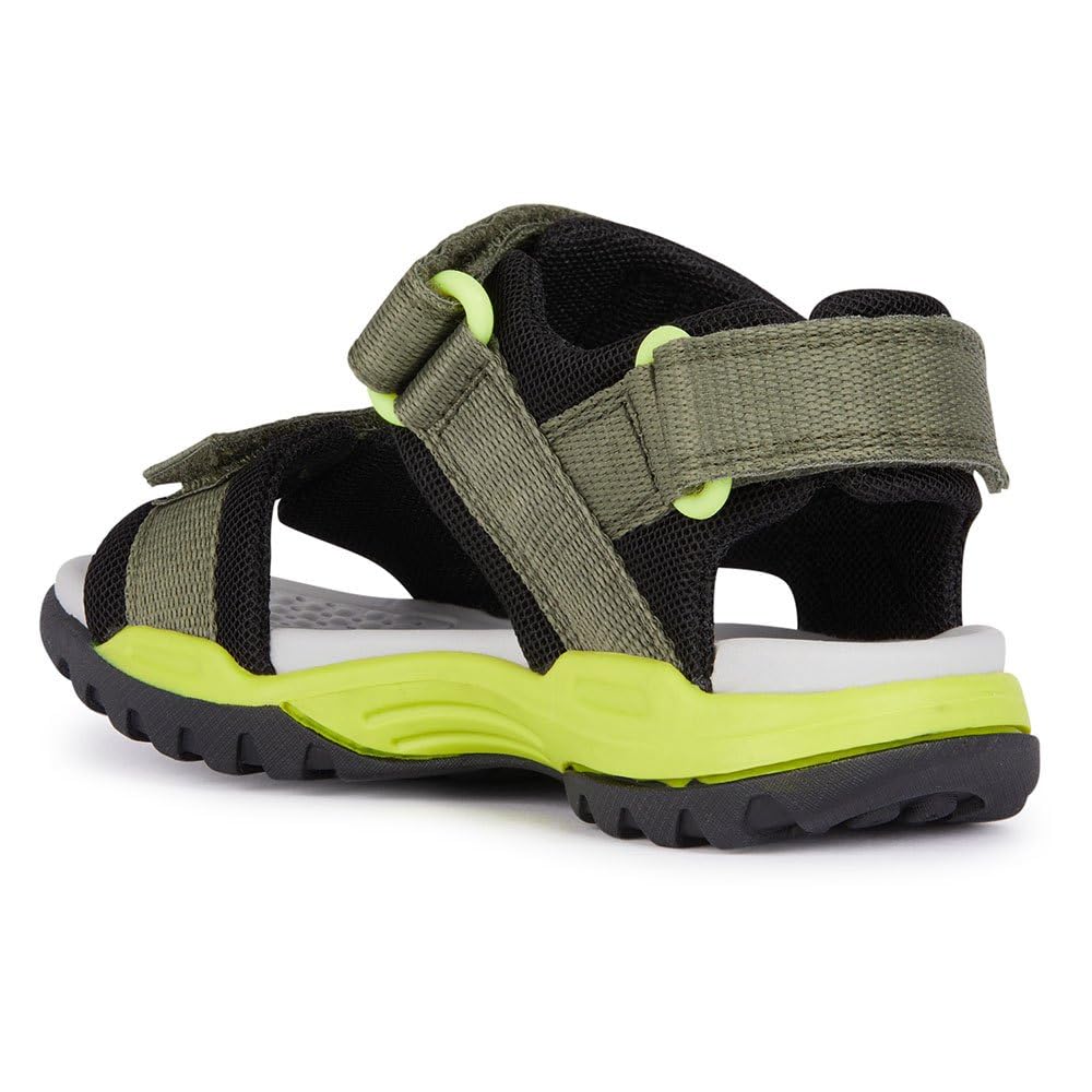 GEOX Borealis   Junior Military/lime, Size: 27