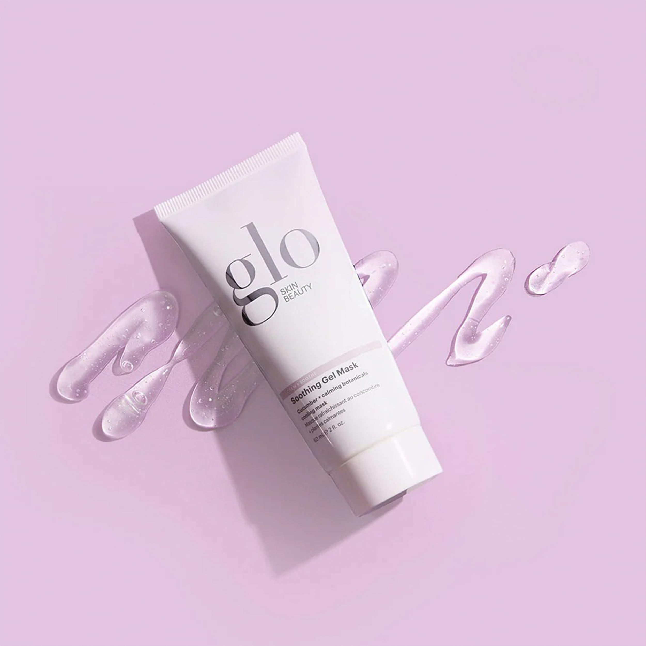 Glo Skin Beauty Soothing Gel Face Mask - Hydrating & Cooling Recovery Facial Mask with Aloe Vera and Cucumber