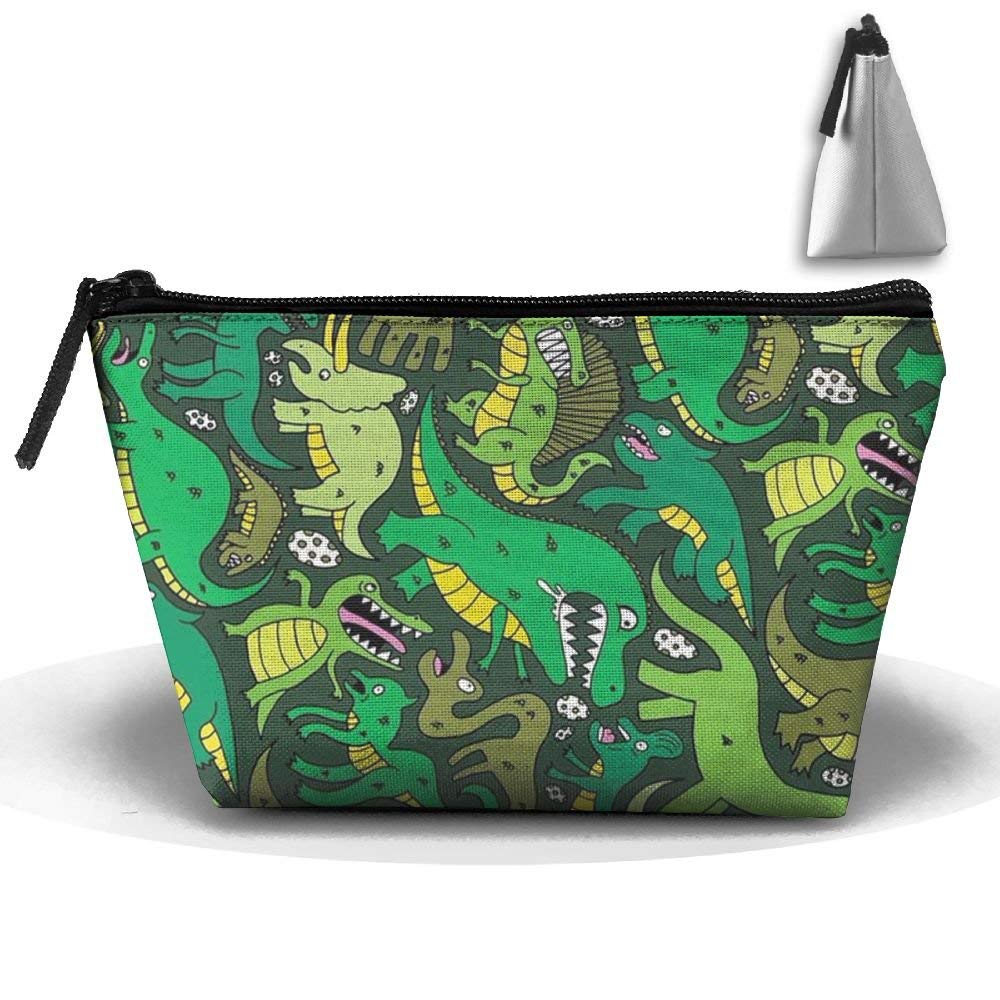 Portable Makeup Bag Organizer Travel Magic 3d Printing Green