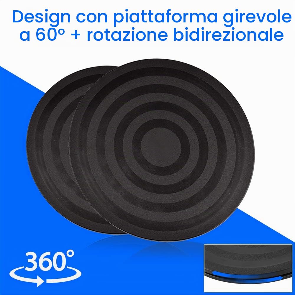 Supporto Girevole di 360 ° con Cuscinetti a Sfera 20CM Multiuso Giradischi con Cuscinetti Sfera in Acciaio Supporto Girevole Base Rotante per Giradischi per TV, Monitor, Altoparlanti (Nero)