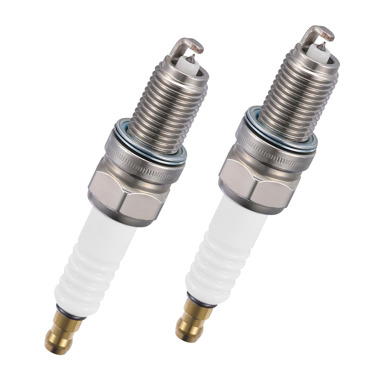 BDFHYK 6046 Iridium Spark Plugs Compatible with Fiat 2012-2017 500 1.4L L4 for Chevy 2013-2015 Spark 1.2L L4 Engines Replacement for 97637 DCPR7EIX Set of 2