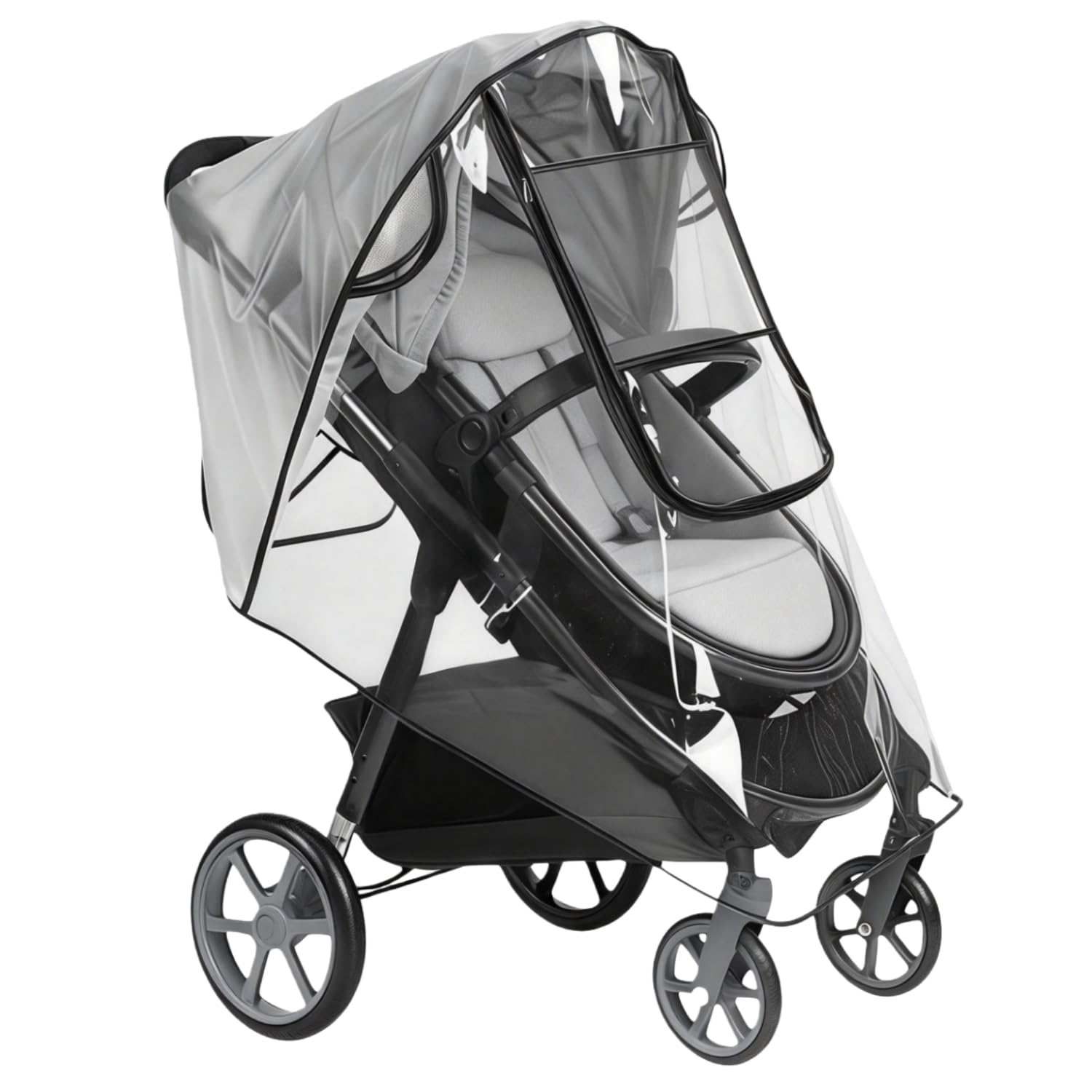 Regenschutz Kinderwagen, Regenschutz buggy universal, Regenverdeck buggy mit Großes fenster, kinderwagen regenschutz universal buggy zubehör, gute Luftzirkulation, Schadstofffrei
