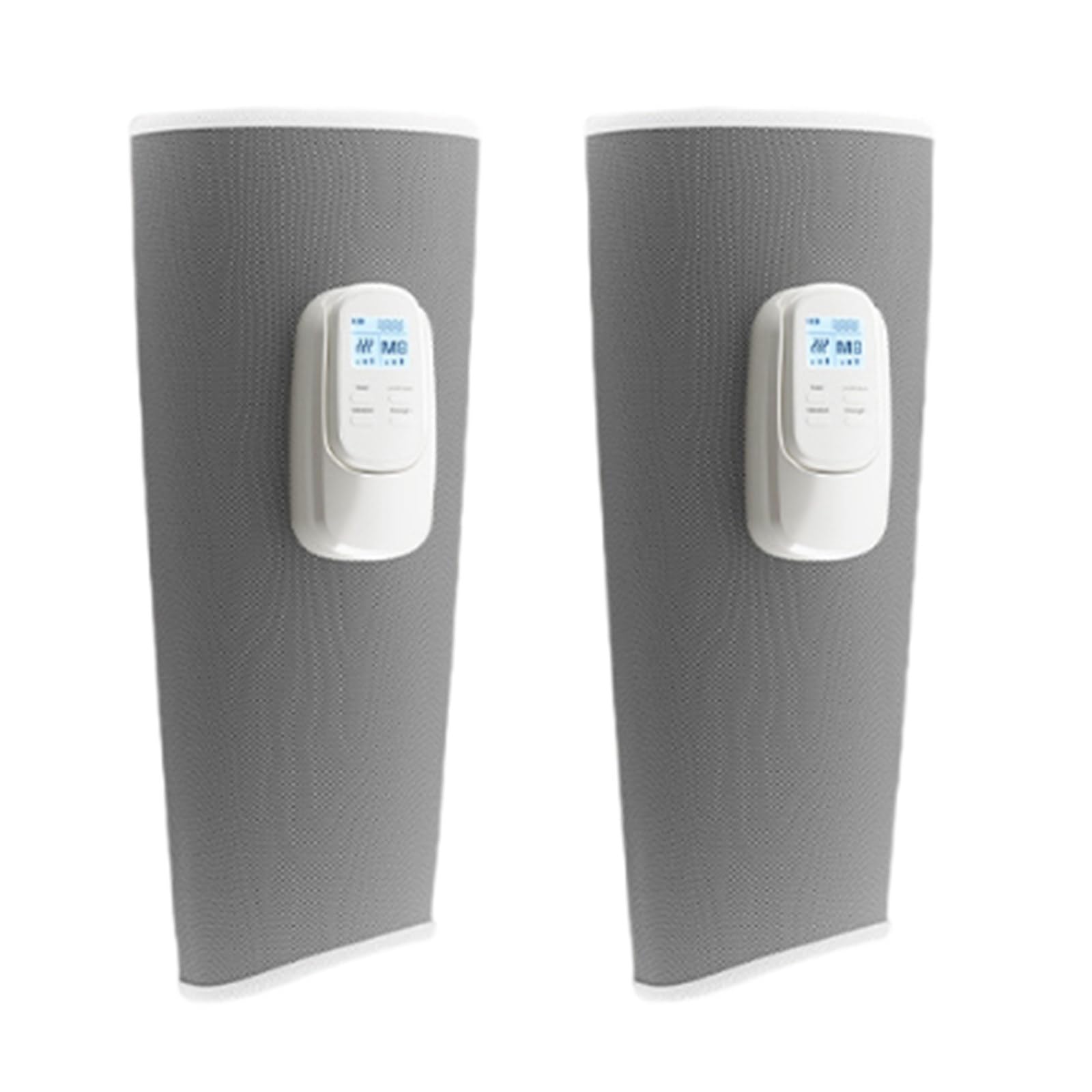 Massaggiatore per compressione d'aria per gambe vibranti Massaggio a pressione d'aria per piedi intelligente senza fili Impacco caldo elettrico Sollievo dal dolore alle gambe,Grey