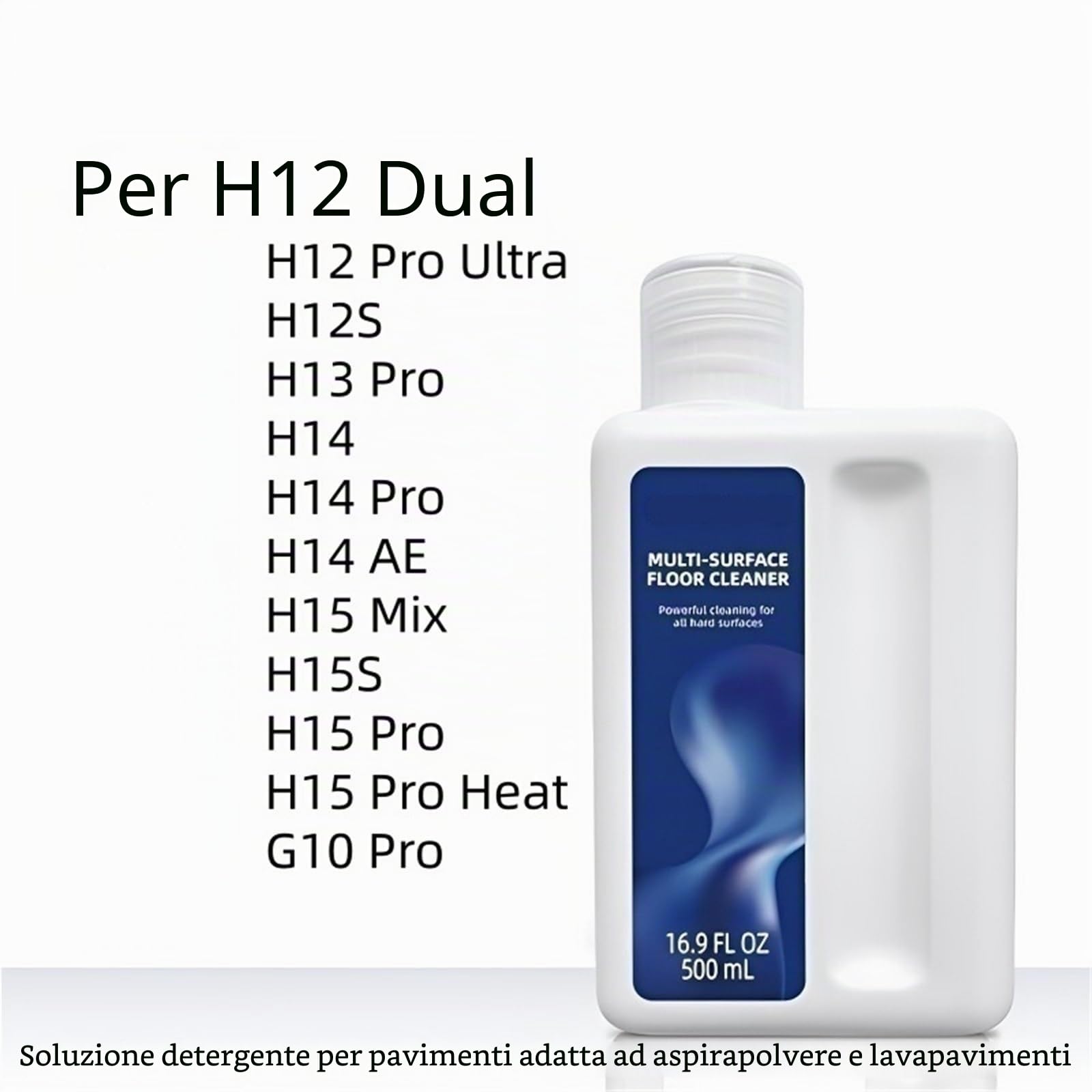 Soluzione for la pulizia dei pavimenti multi-superficie, compatibile con Dreame H12 Dual/ H12 Pro Ultra/ H12S/ H14/ H14 Pro/H14 AE/ H15 Mix/ H15S/ H15 Pro/ H15 Pro Heat /G10 Pro(3 bottles)