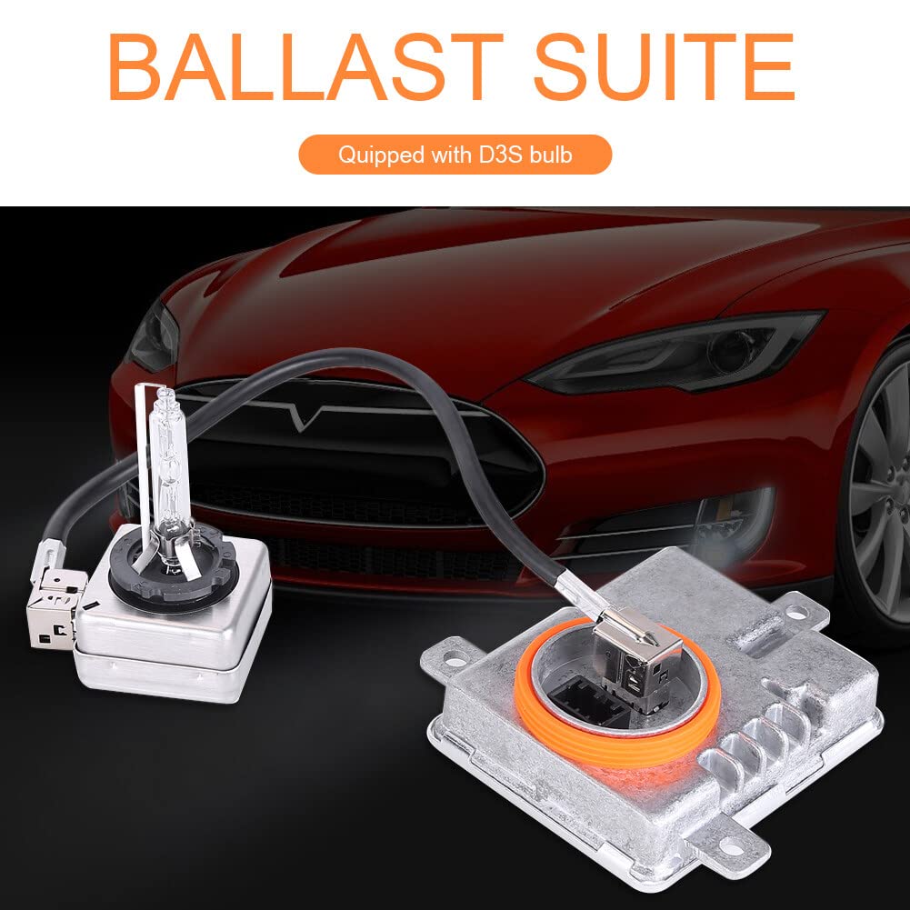 W003T21971 HID Xenon Headlight Ballast Control Unit with D3S Bulb Kit Compatible with 2011-2021 Chrysle*r 300 Replace 68170821AA 8K0941597 Computer Headlight Ballast D3S 35W Headlamp Bulb Ballast