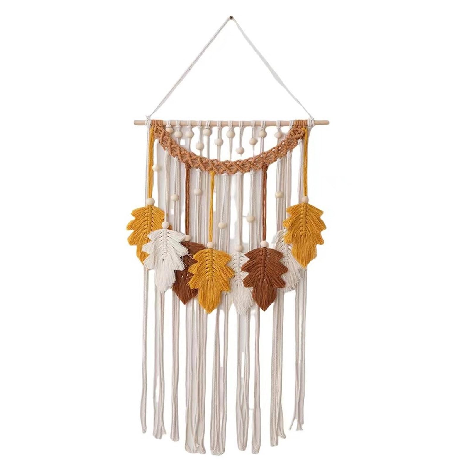 Kalttoy Macrames Wall Hanging Colorful Woven Tassels Wall Decors Aesthetic Cotton Rope Decorative Tapestry for Apartment Hanging Tapestry